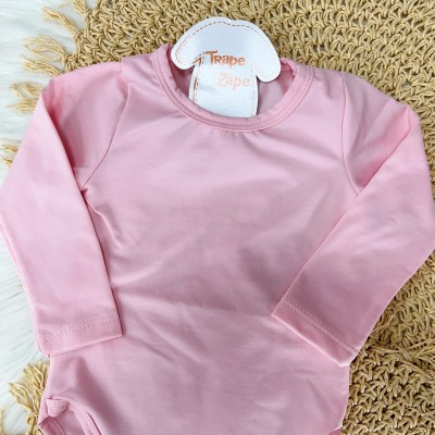  Conj. Body e Calça Malha Térmico - Rosa